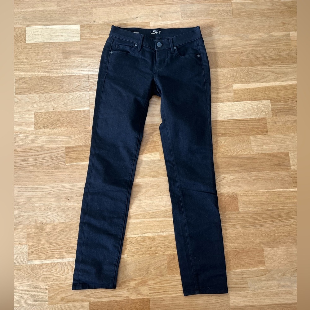 LOFT Black Modern Skinny Jeans